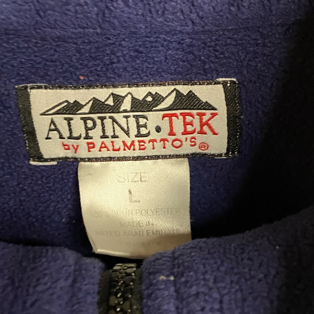 Men”s navy blue Alpine-Tek by Palmetto’s. Full zipper. Pockets. Fleece - Picture 3 of 3